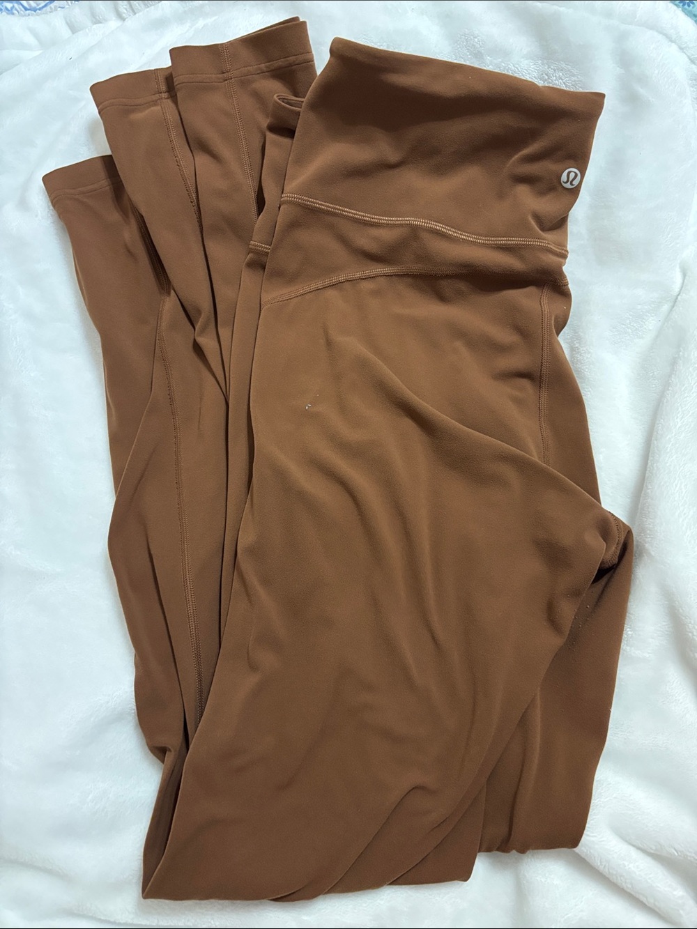 lululemon athletica rust brown workout leggings